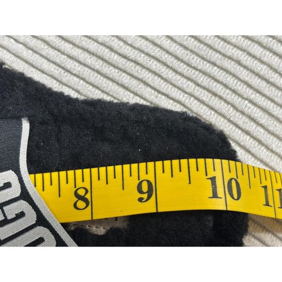UGG Fluff Yeah Slide Shoes Womens Size 8 Black Fuzzy Slingback Sandals 1095119 - Picture 10 of 11